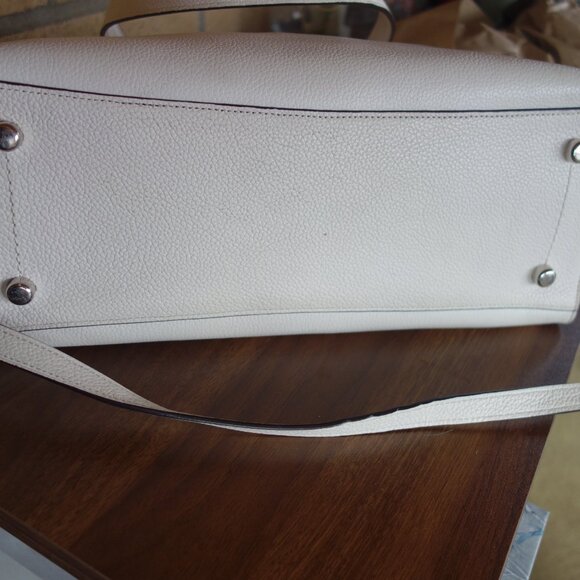 Coach Charlie Carryall tote Chalk color EUC with Coach Gold zip card case - Picture 11 of 16